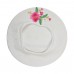 Cotton Beret 's Soft Ladies Hat w/Pink & White Bouquet Flower Great Colors  eb-17972459